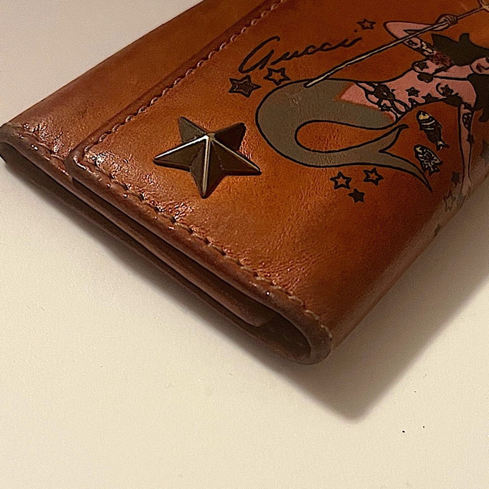 Authentic Gucci 2009 Rare Frida Giannini Leather Mermaid 6 Key Holder - Picture 5 of 13